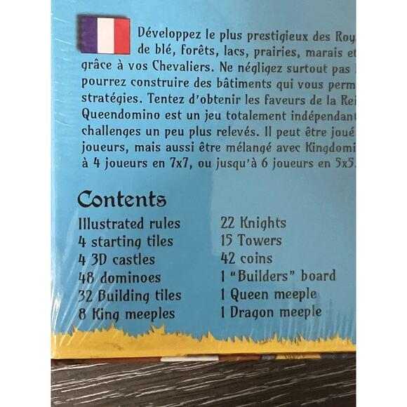 Queen Domino Board Game by Bruno Cathala 2017 Blue Orange, New and Sealed - Picture 5 of 7